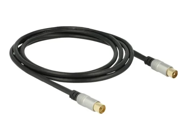 DELOCK Kabel IEC >IEC RG-6/U 2m schwarz