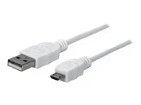 MH USB Kabel A-/Micro-B-Stecker 1m weiss