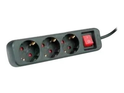 ROLINE 3fach Steckdosenleiste mit Schalt