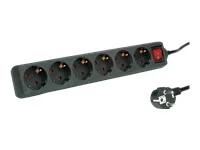 ROLINE 6fach Steckdosenleiste mit Schalt