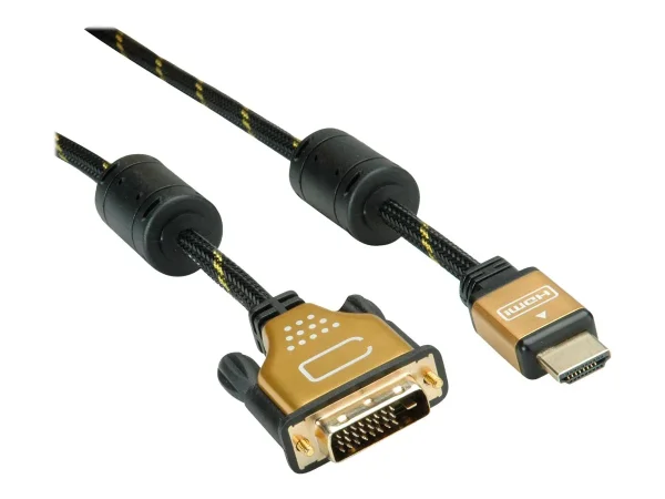 ROLINE GOLD Monitorkabel DVI-HDMI 2m