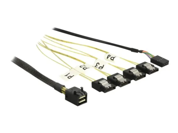 DELOCK Kabel SFF-8643 > 4 x SATA 7 Pin