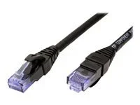 ROLINE Patchkabel Kat.6A schwarz 1m