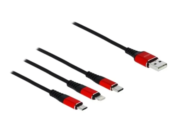 DELOCK USB Ladekabel 3 in 1 f. Lightning