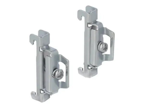 DELOCK Hutschienen Endhalter Edelstahl