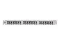 INT 24-Port Cat6a Patchpanel FTP grau