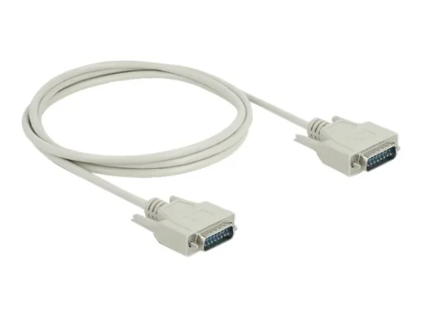 DELOCK Serielles Kabel Sub-D15 2m