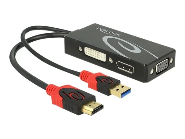 DELOCK Adapter HDMI > DVI / VGA / DP
