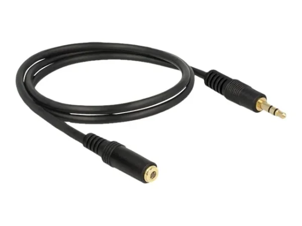 DELOCK Klinkenverläng. 3,5 mm 3 Pin 1 m