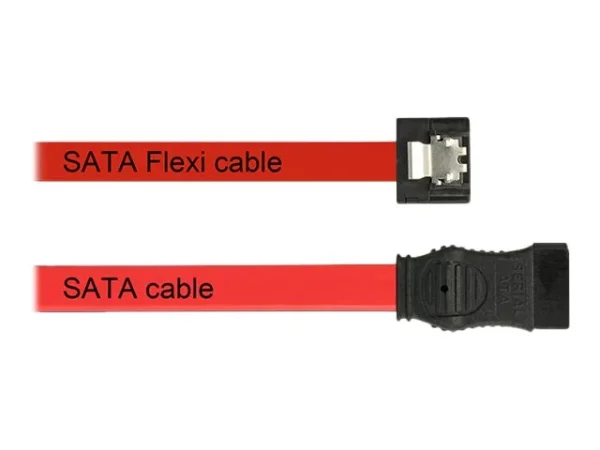 DELOCK Kabel SATA FLEXI 6 Gb/s 20 cm rot