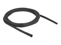 DELOCK Gewebeschlauch 2m x 8mm schwarz