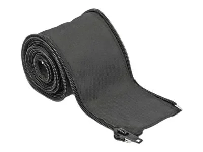 DELOCK Gewebeschlauch 2m x 25mm schwarz