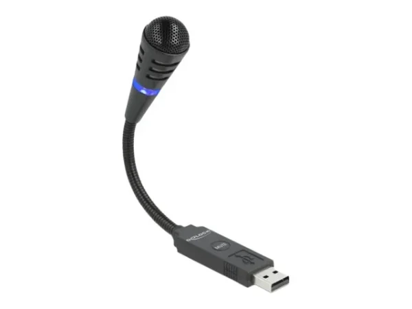 DELOCK USB Mikrofon mit Schwanenhals