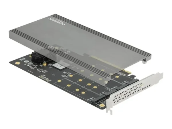 DELOCK PCIe x16 Karte zu 4 x NVMe M.2