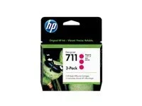 HP 3x 711 Tinte Magenta DJ T120 520