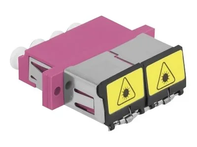 DELOCK LWL Kupplung LC Quad violett