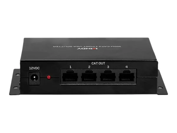 LINDY 300m Cat.6 4 Port VGA Splitter Ext