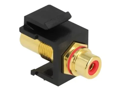 DELOCK Keystone Modul Cinch rot /schwarz