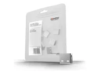 LINDY 10 USB Portschloesser WEISS