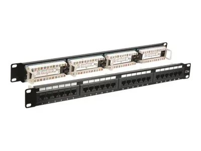 EFB Patchpanel 24-Port UTP 1HE SCHWARZ