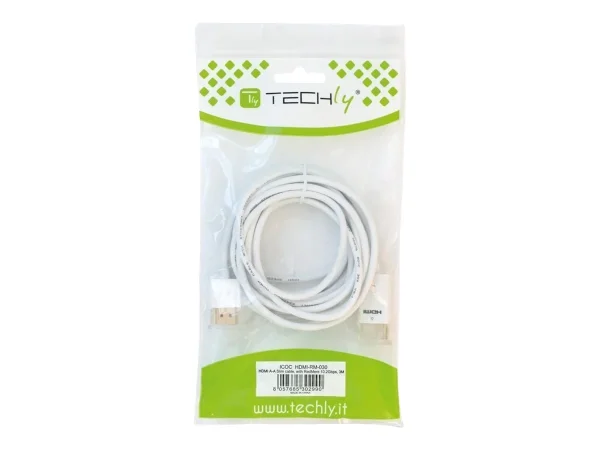 TECHLY HDMI High Speed Kabel WEISS