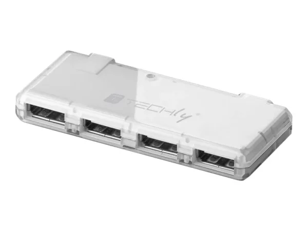 TECHLY 4-Port Mini USB2.0 Hub WEISS