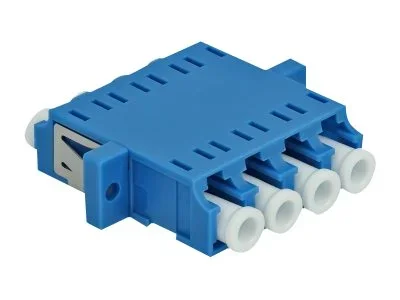 DELOCK LWL Kupplung LC Quad Buchse blau