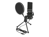 DELOCK USB Kondensator Mikrofon Set