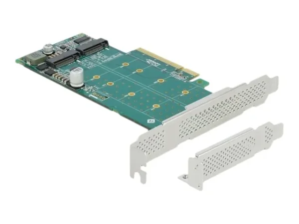 DELOCK PCIe x8 Karte zu 2xM.2 Key M