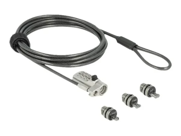 NAVILOCK Notebook Sicherungskabel mit 3