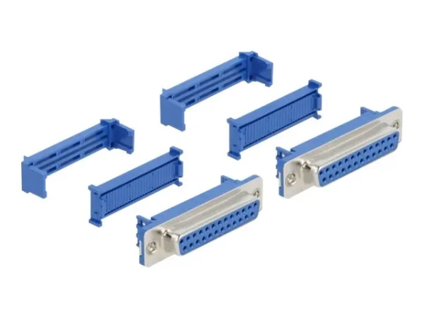 DELOCK D-Sub 25 Buchse mit Schneidklemme