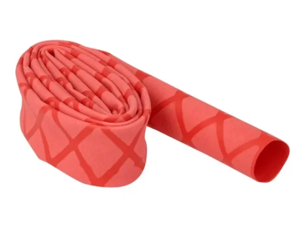 DELOCK Schrumpfschlauch X-Muster rot