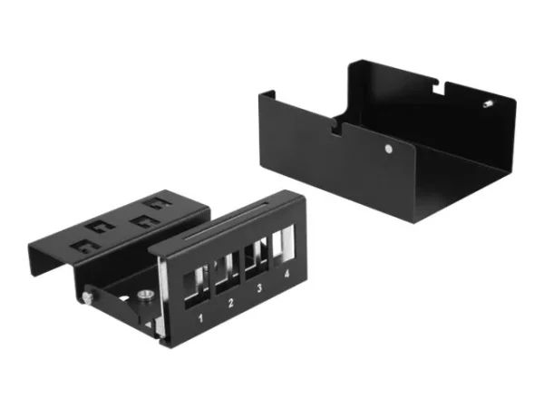 DELOCK Keystone Patchpanel 4Port schwarz