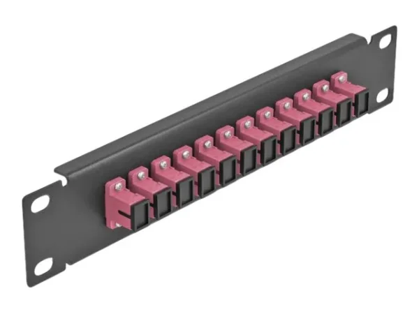 DELOCK 30,5cm LWL Patchpanel 12P SC viol