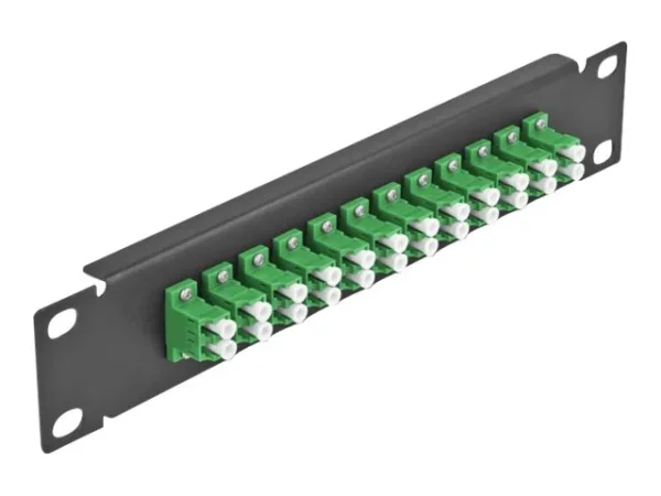 DELOCK 30,5cm LWL Patchpanel 12P LC grün
