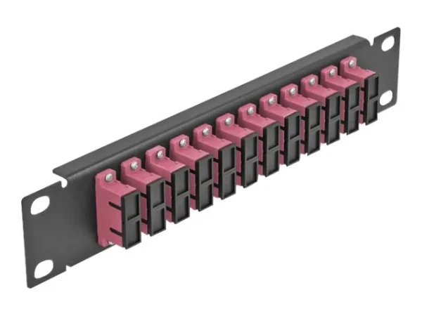 DELOCK 30,5cm LWL Patchpanel 12P SC viol