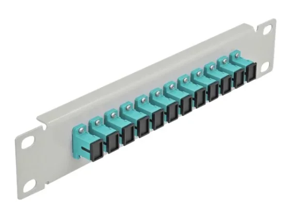 DELOCK 30,5cm LWL Patchpanel 12P SC aqua