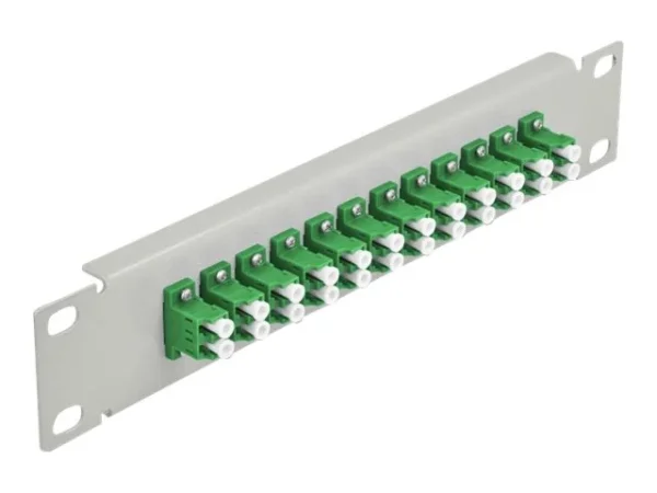 DELOCK 30,5cm LWL Patchpanel 12P LC grün