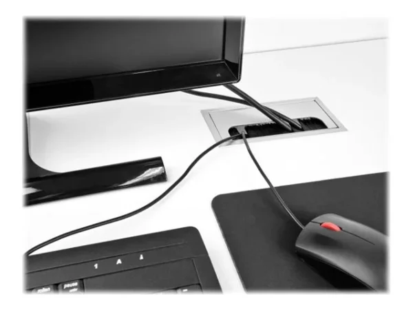 DELOCK Tischeinbau Bürste 160x80x28mm