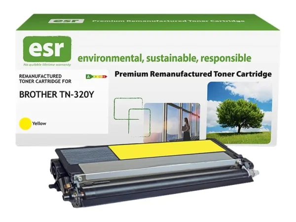 ESR cartr Brother TN-320Y ylw reman 1.5k
