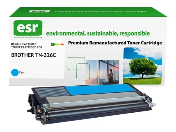 ESR cartr Brother TN-326C cyn reman 3.5k