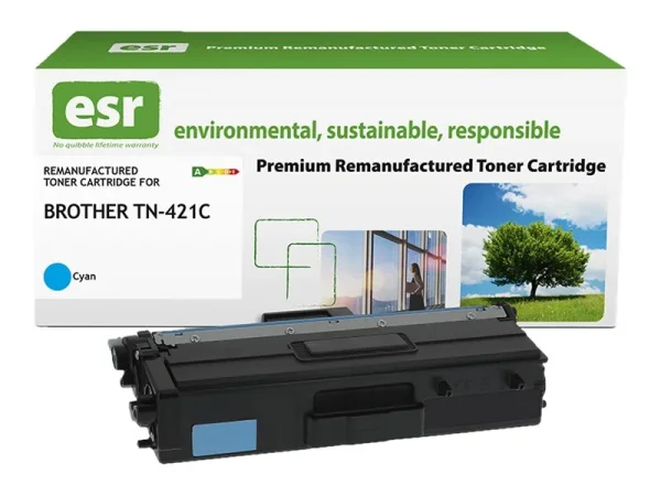 ESR cartr Brother TN-421C cyn reman 1.8k