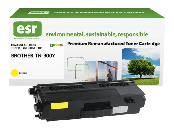 ESR cartr Brother TN-900Y ylw reman 6k