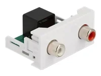 DELOCK Easy 45 Modul 2xCinch zu RJ45