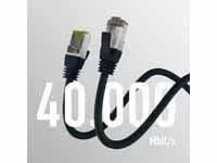 EFB Netzwerkkabel CAT8.1 S/FTP 3m sw
