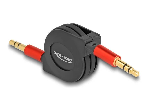 DELOCK Audio Aufrollkabel 3,5mm 3 Pin
