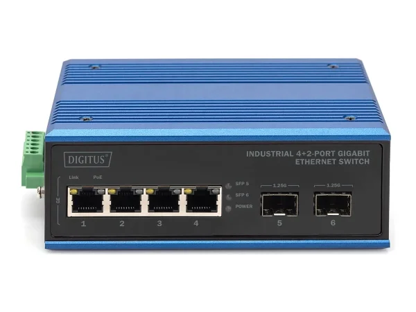DIGITUS Industrial 4+2 -Port Gigabit Eth