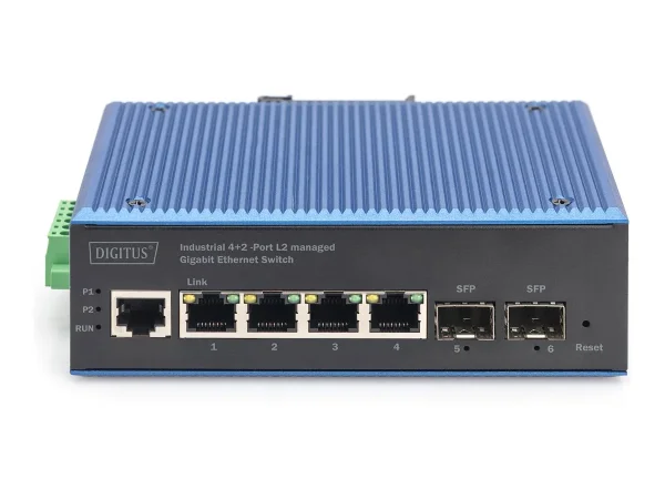 DIGITUS Ind. 4+2-Port L2 managed Gigabit
