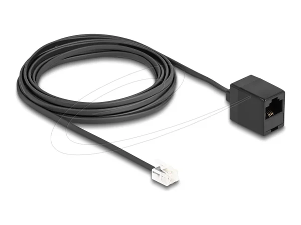 DELOCK Telefonk RJ11 zu RJ45 schwarz 5m