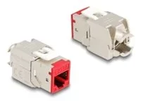 DELOCK Keystone Modul RJ45 zu LSA rot